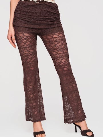 Ombre Wide Leg Bukser i brun