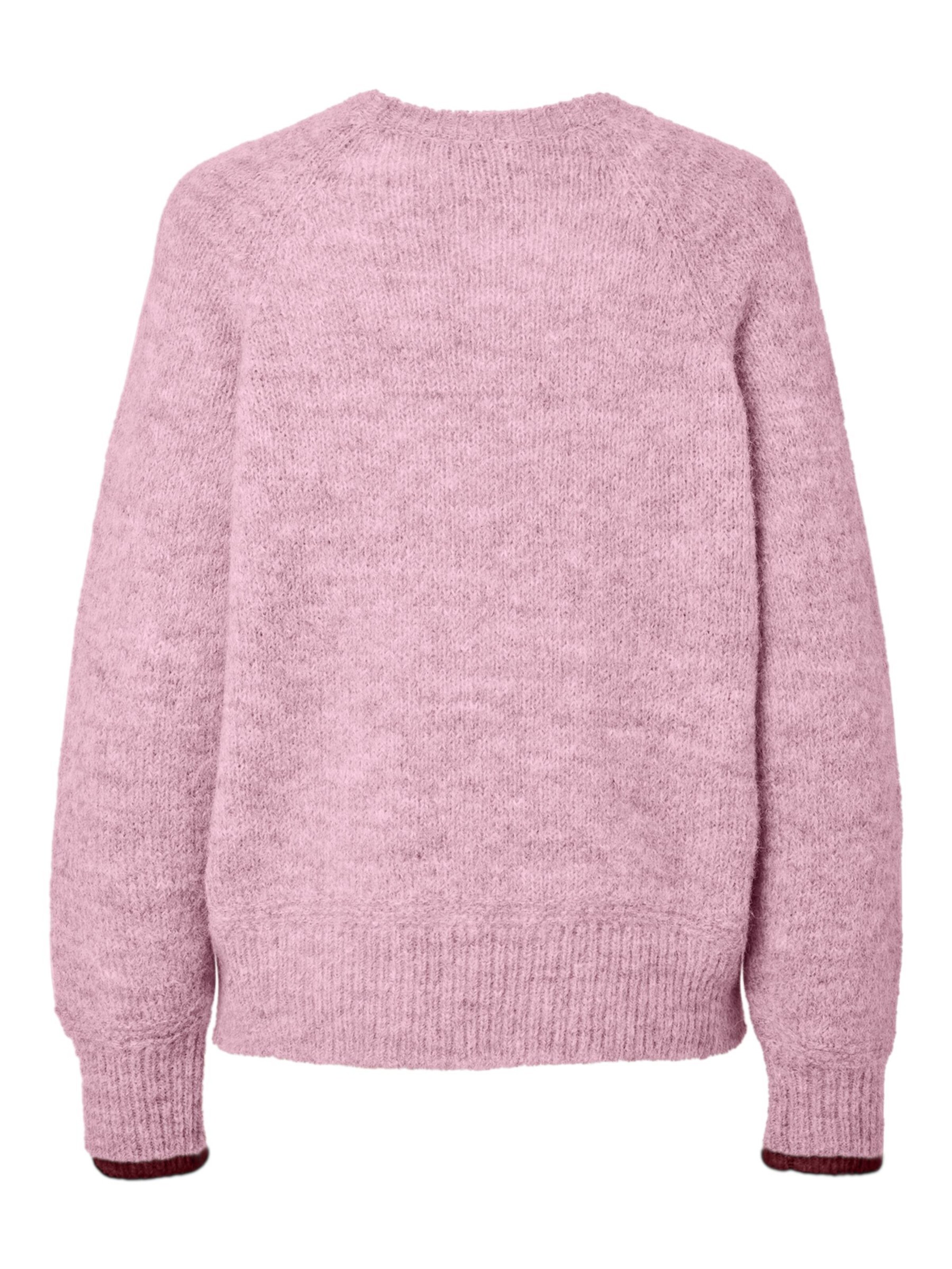 PIECES Pullover 'PCIvy' in Pink
