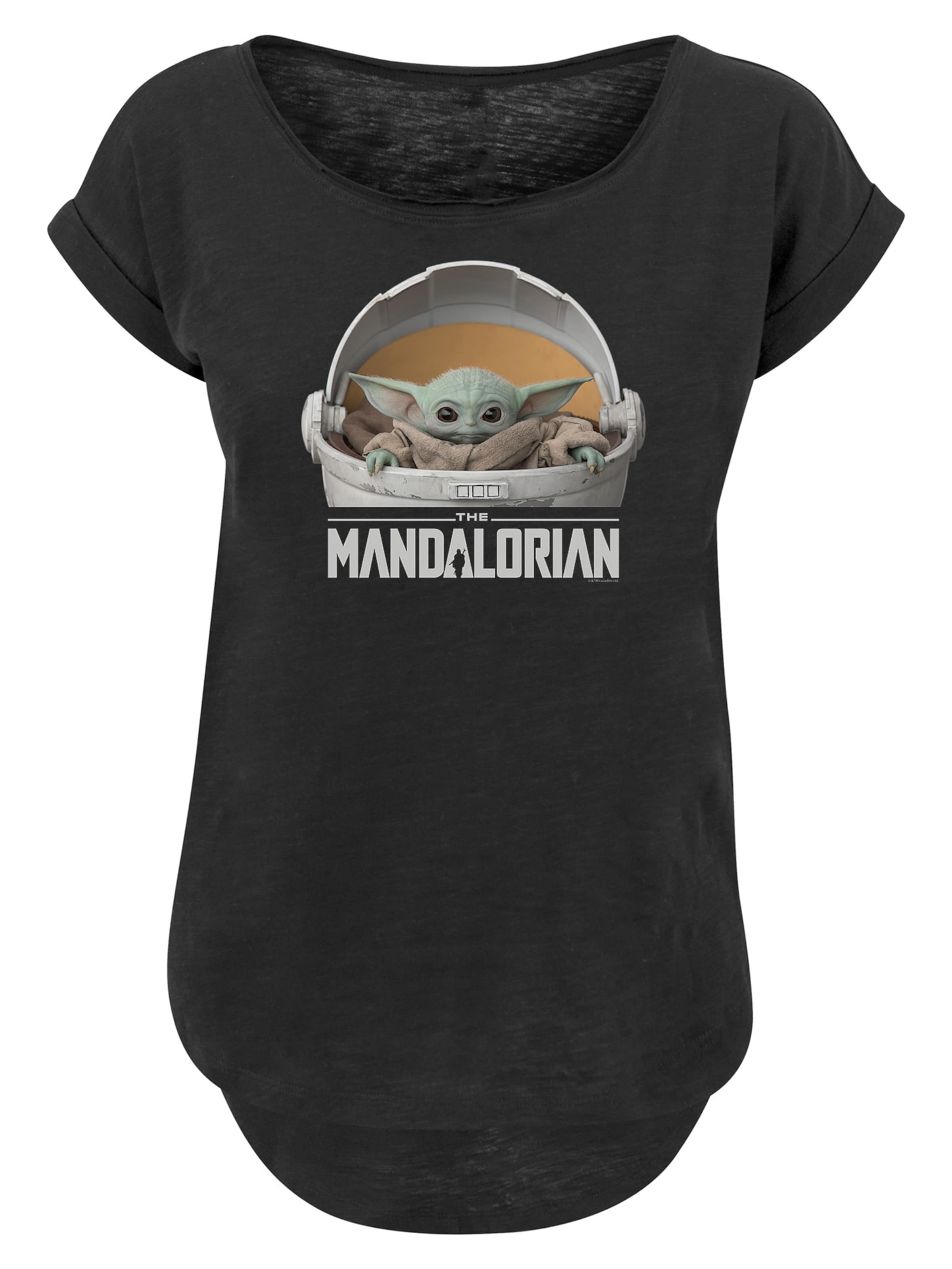 F4NT4STIC T-Shirt 'Star Wars The Mandalorian The Child Pod' in camel / grau / greige / schwarz, Produktansicht