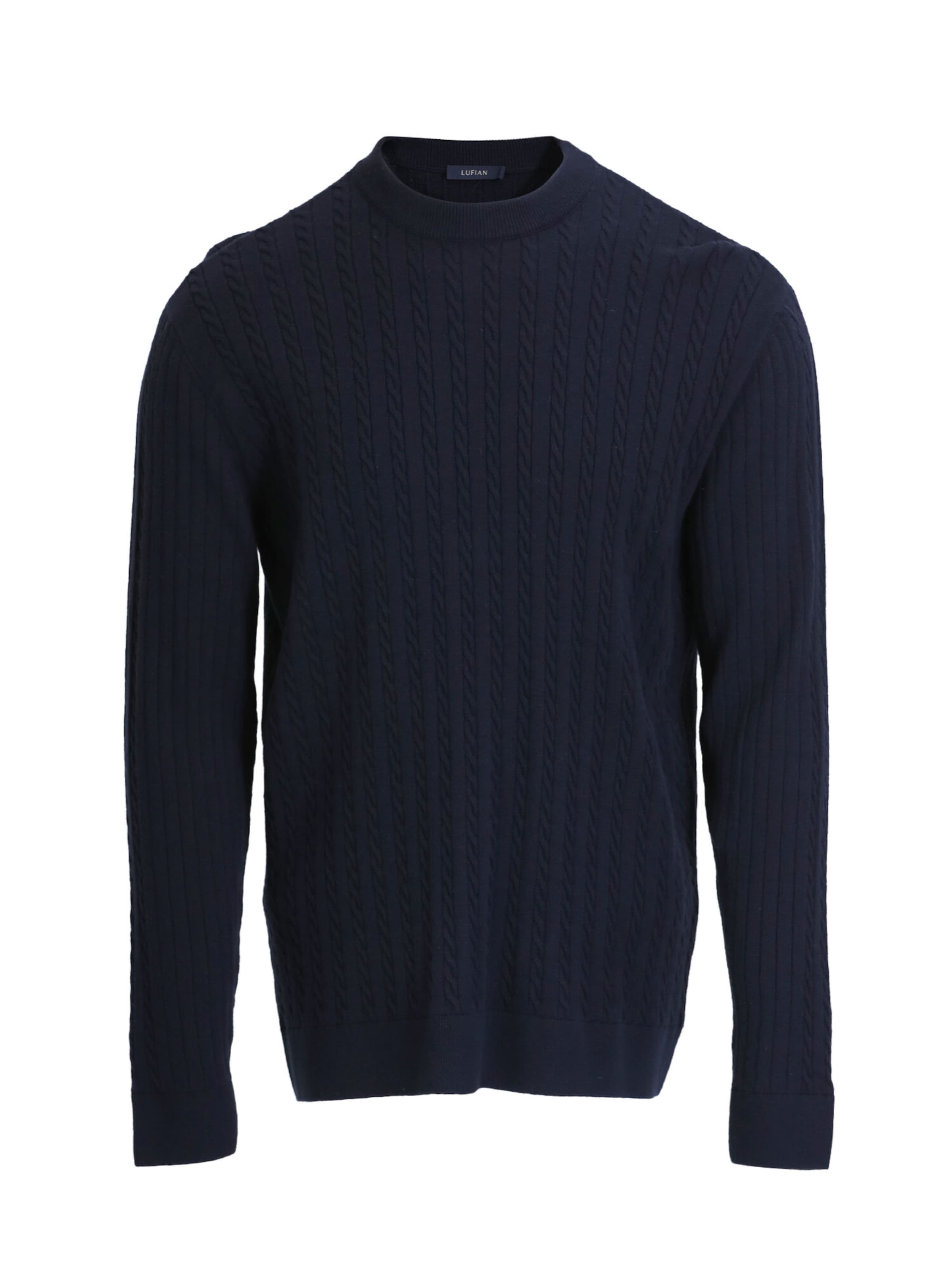 Lufian Pullover RIGHT in Blau: Vorderseite