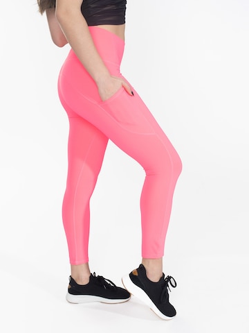 Skinny Pantaloni sportivi di Spyder in rosa