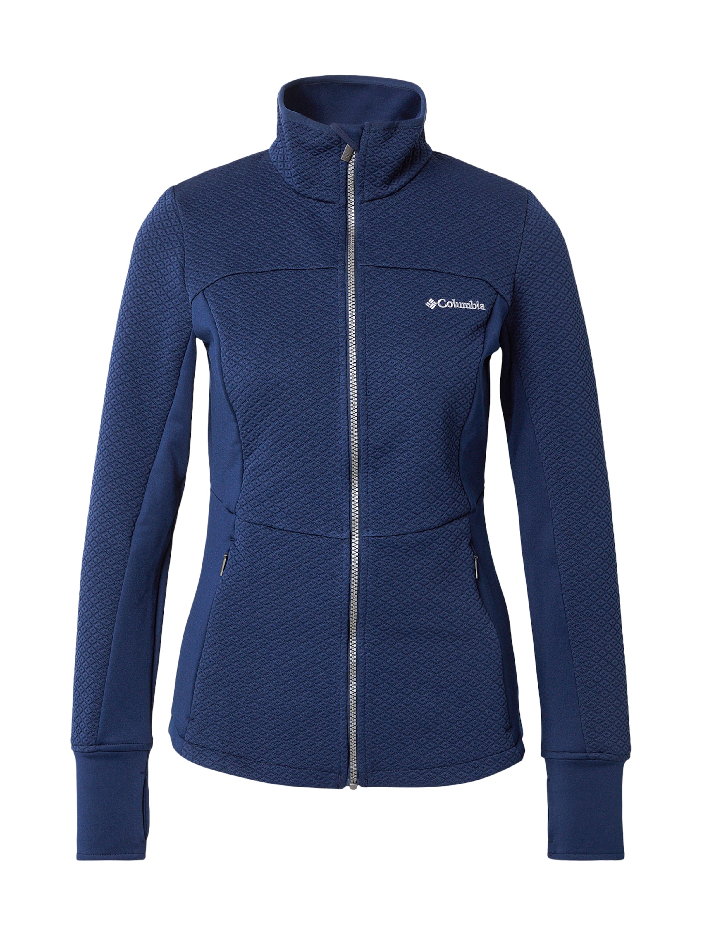 COLUMBIA Funktsionaalne fliisjakk 'Roffe Ridge III', värv sinine: eest vaates