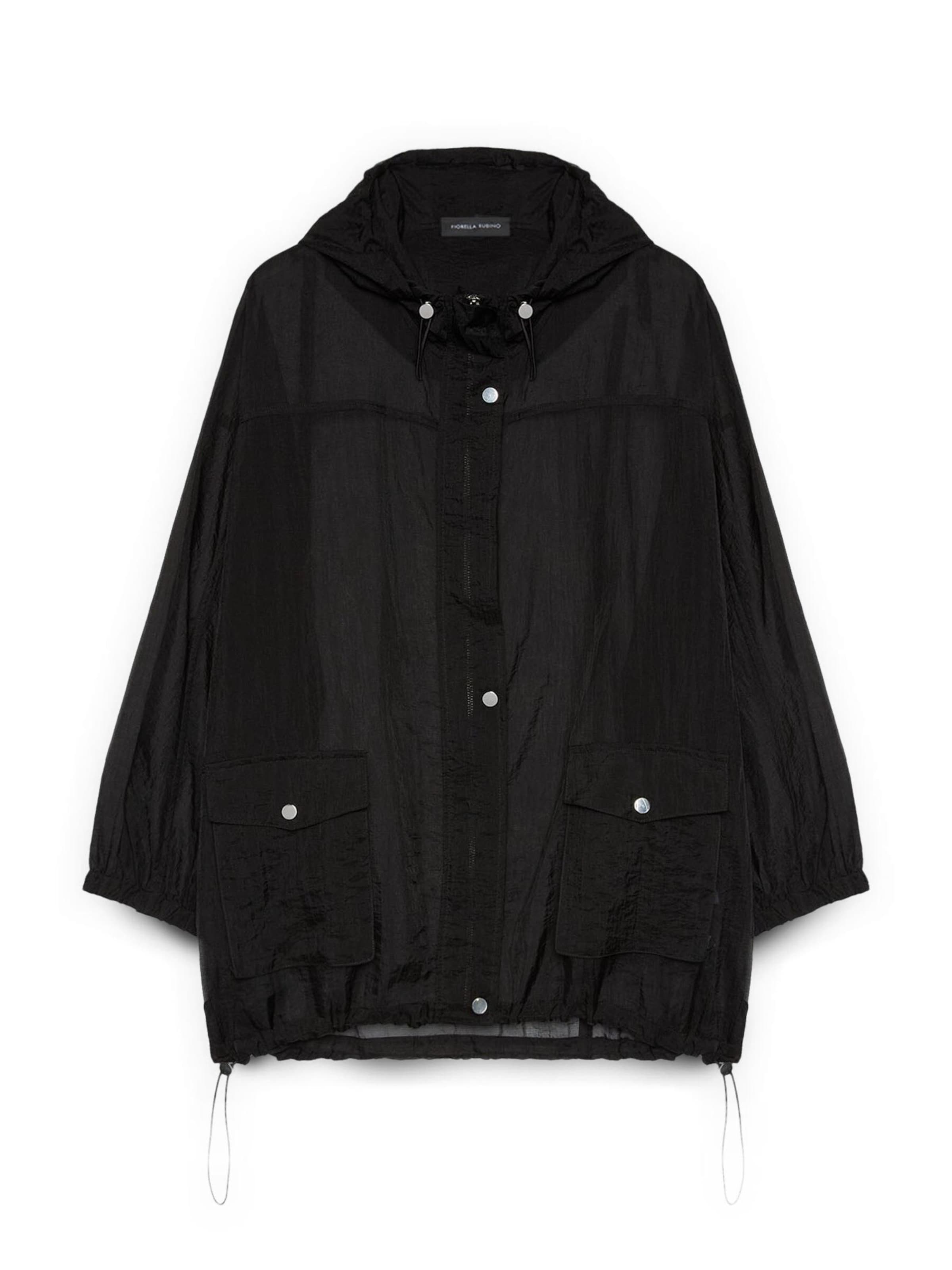 Manteau d’hiver Fiorella Rubino en noir : devant