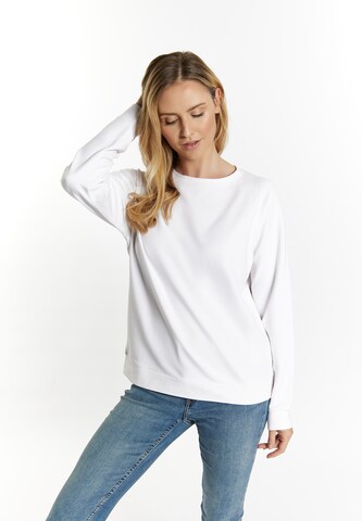 usha BLUE LABEL Sweatshirt 'Fenia' i vit: framsida