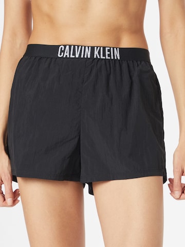 Calvin Klein Swimwear Board Shorts in Black: front