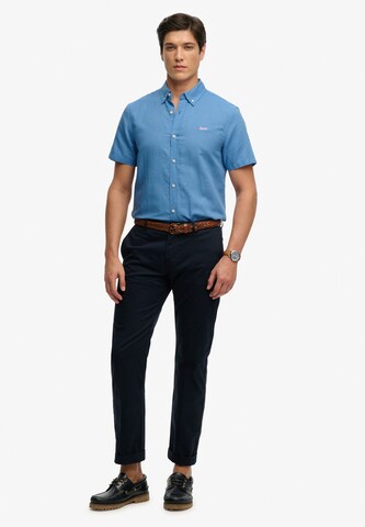 Superdry & Co Comfort Fit Hemd in Blau