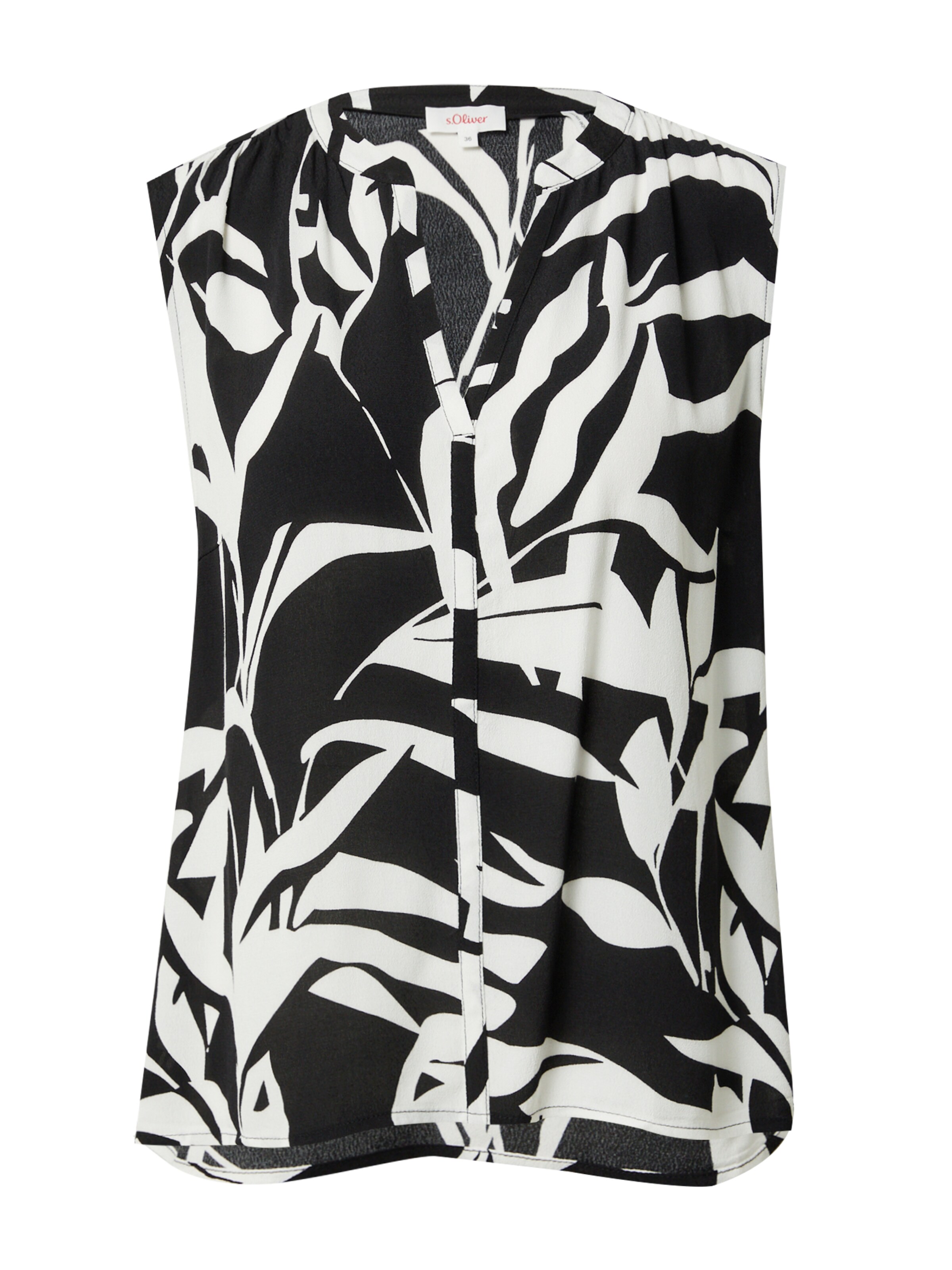 s.Oliver Bluse in Schwarz: Vorderseite