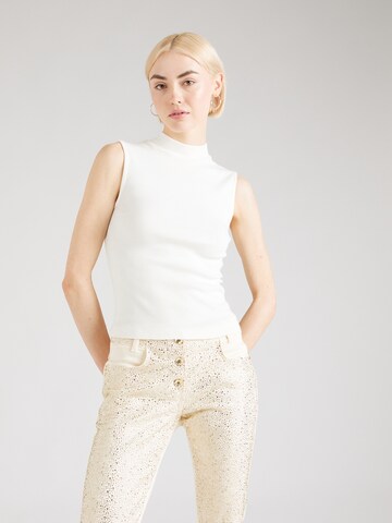 KnowledgeCotton Apparel Top in White: front