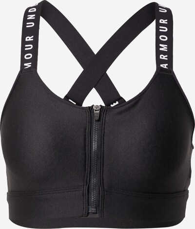 UNDER ARMOUR Soutien-gorge de sport en noir / blanc, Vue avec produit