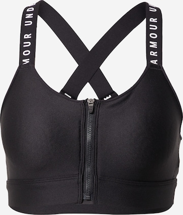 UNDER ARMOUR Bustier Sports-BH i sort: forside