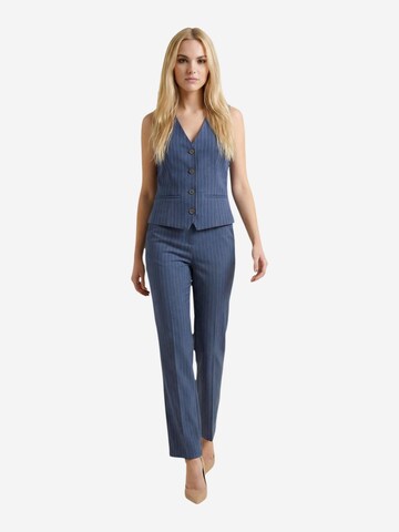I AM Wide leg Trousers with creases 'Pantaloni Gessati 95108' in Blue