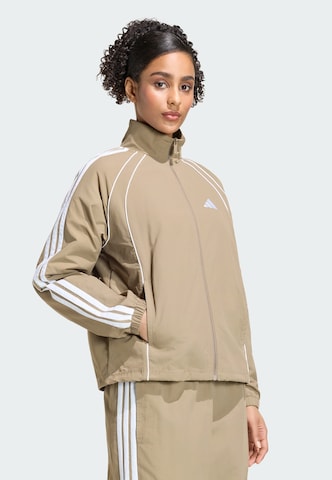 ADIDAS SPORTSWEAR - Casaco de treino 'Iconic' em verde: frente