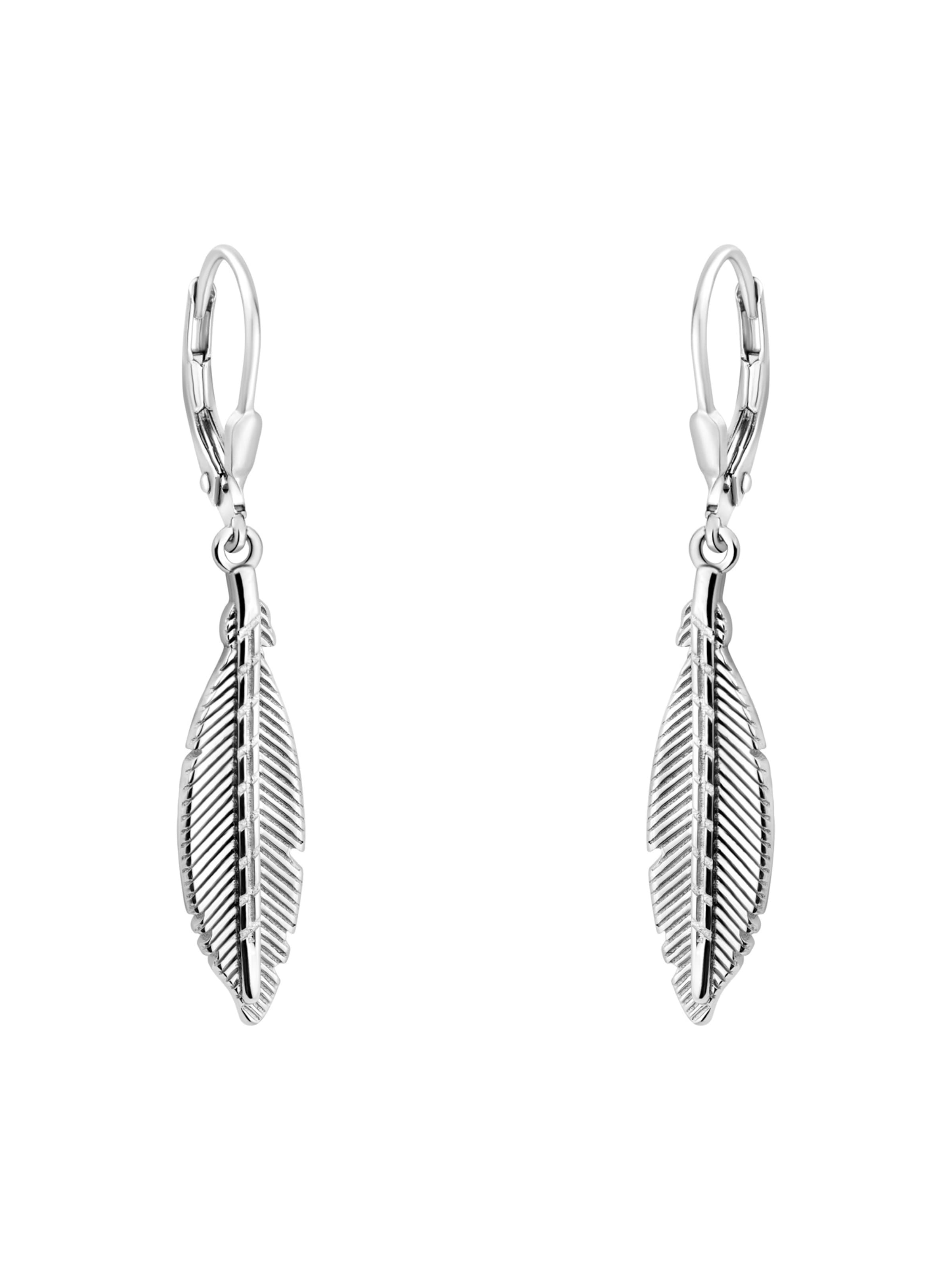 Sofia Milani Earrings 'Wing' in Silver: front
