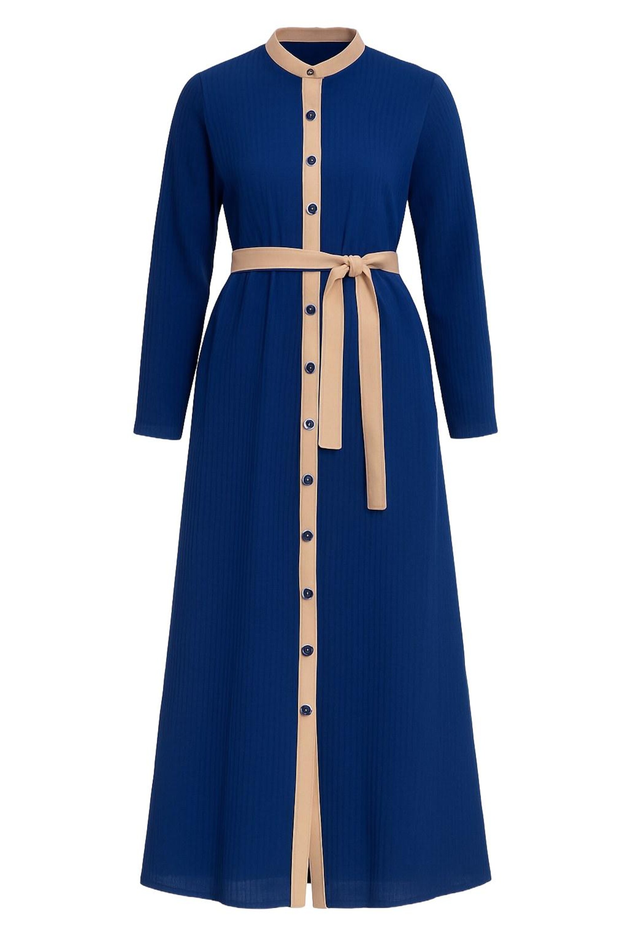 Robe-chemise MODAMIHRAM en bleu : devant