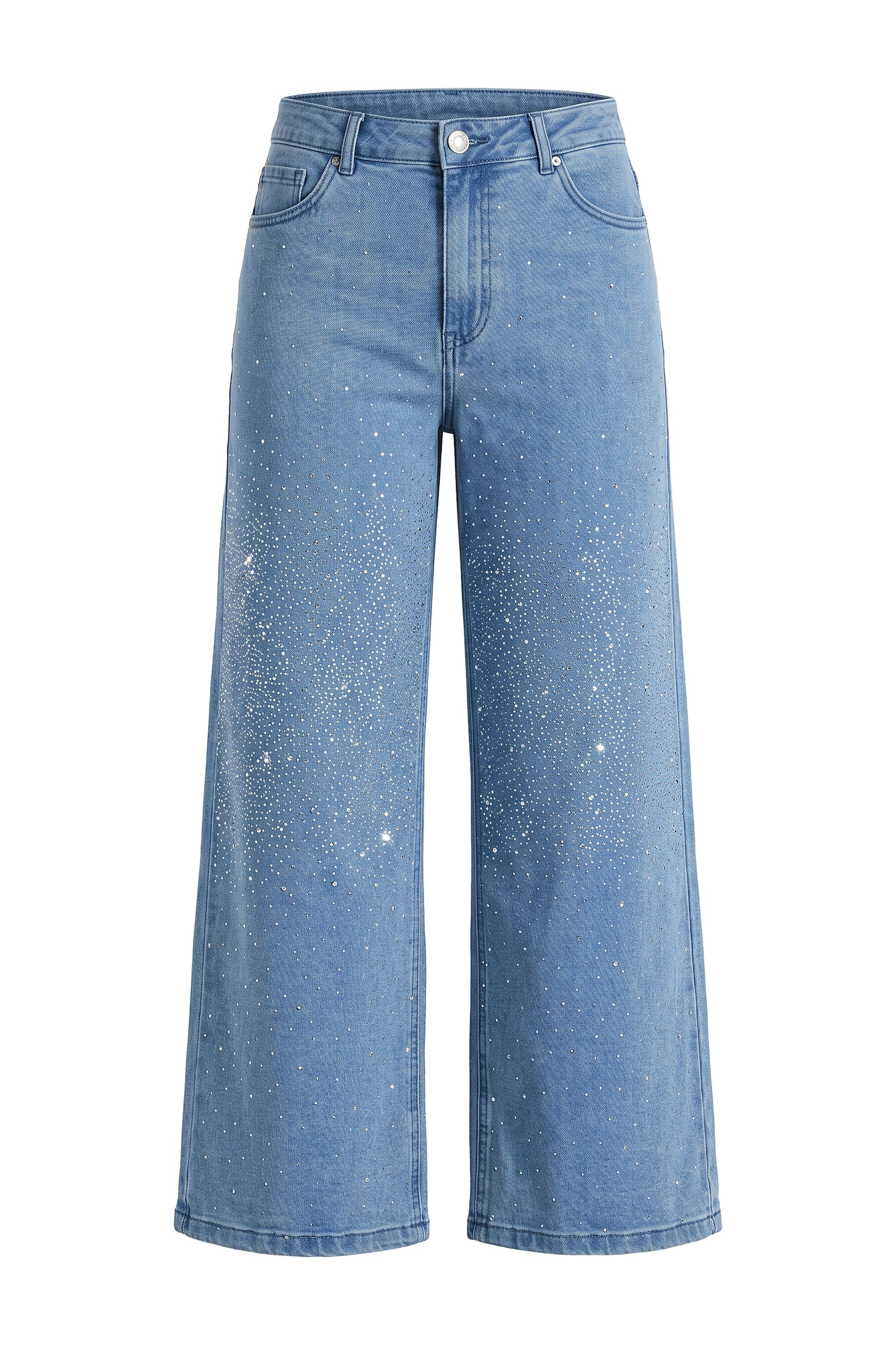 Angel of Style Wide leg Jeans in Blauw: voorkant