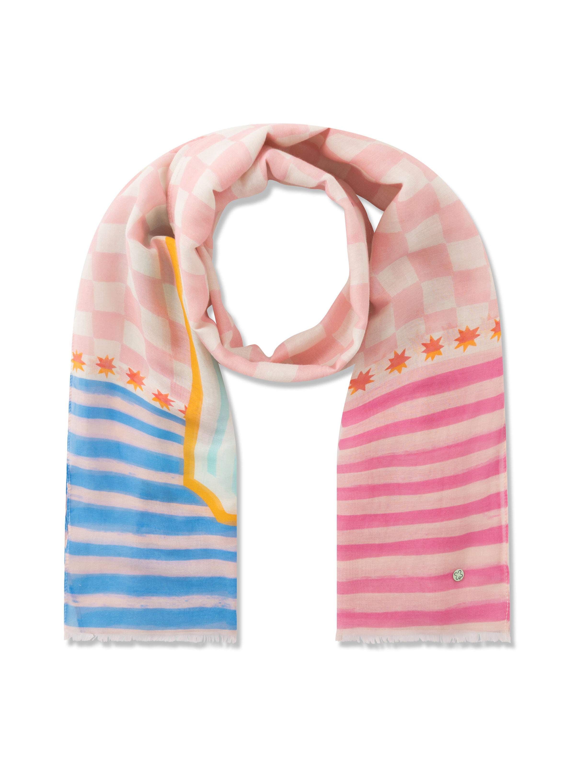 Écharpe CODELLO en rose : devant