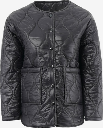 FRESHLIONS Steppjacke 'Amara' in Schwarz: Vorderseite