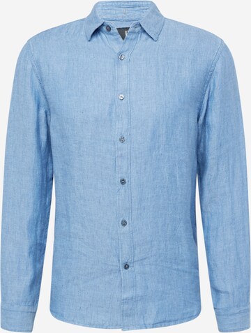 Banana Republic Regular fit Overhemd in Blauw: voorkant