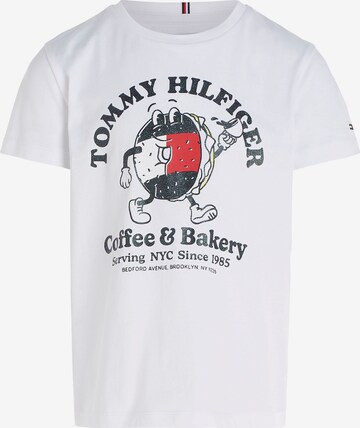 T-Shirt TOMMY HILFIGER en blanc : devant