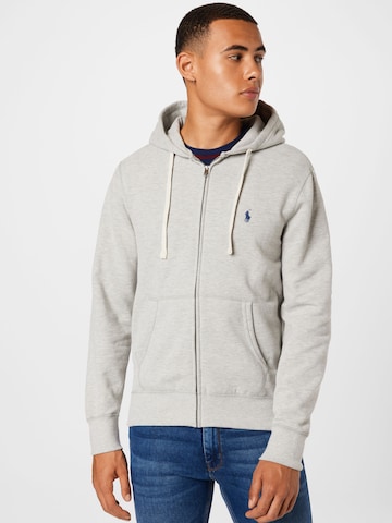 Veste de survêtement Polo Ralph Lauren en gris : devant