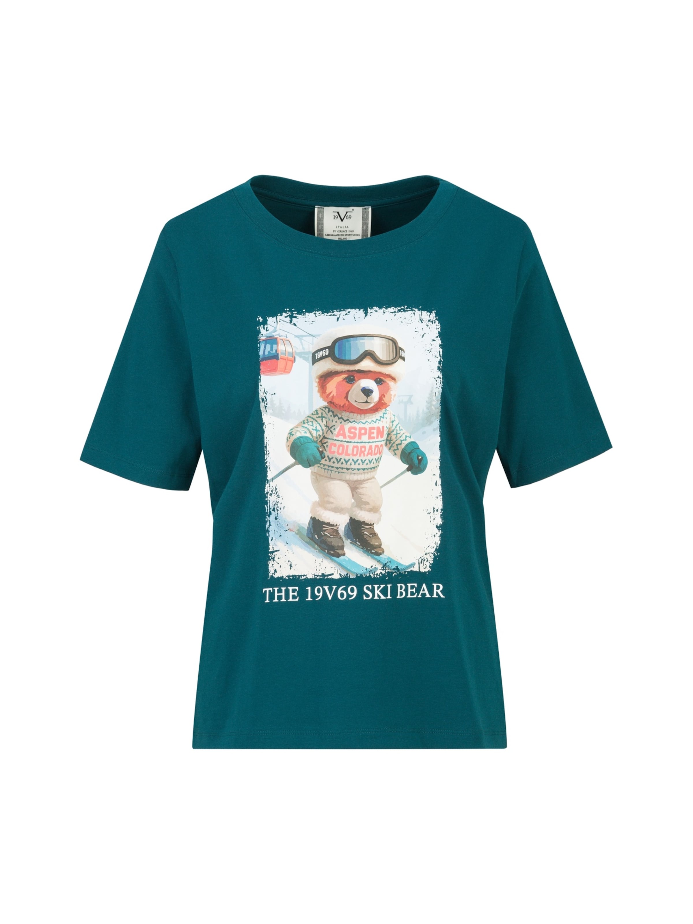 19V69 ITALIA Shirt in Groen: voorkant