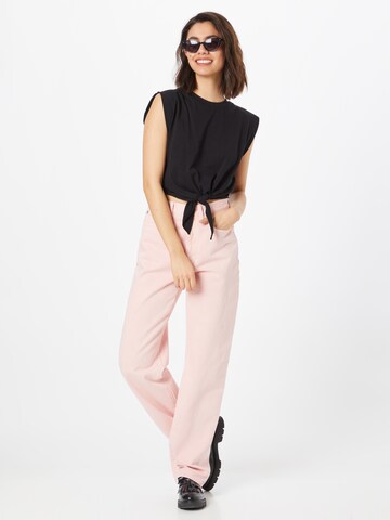 Madewell Normální Džíny – pink