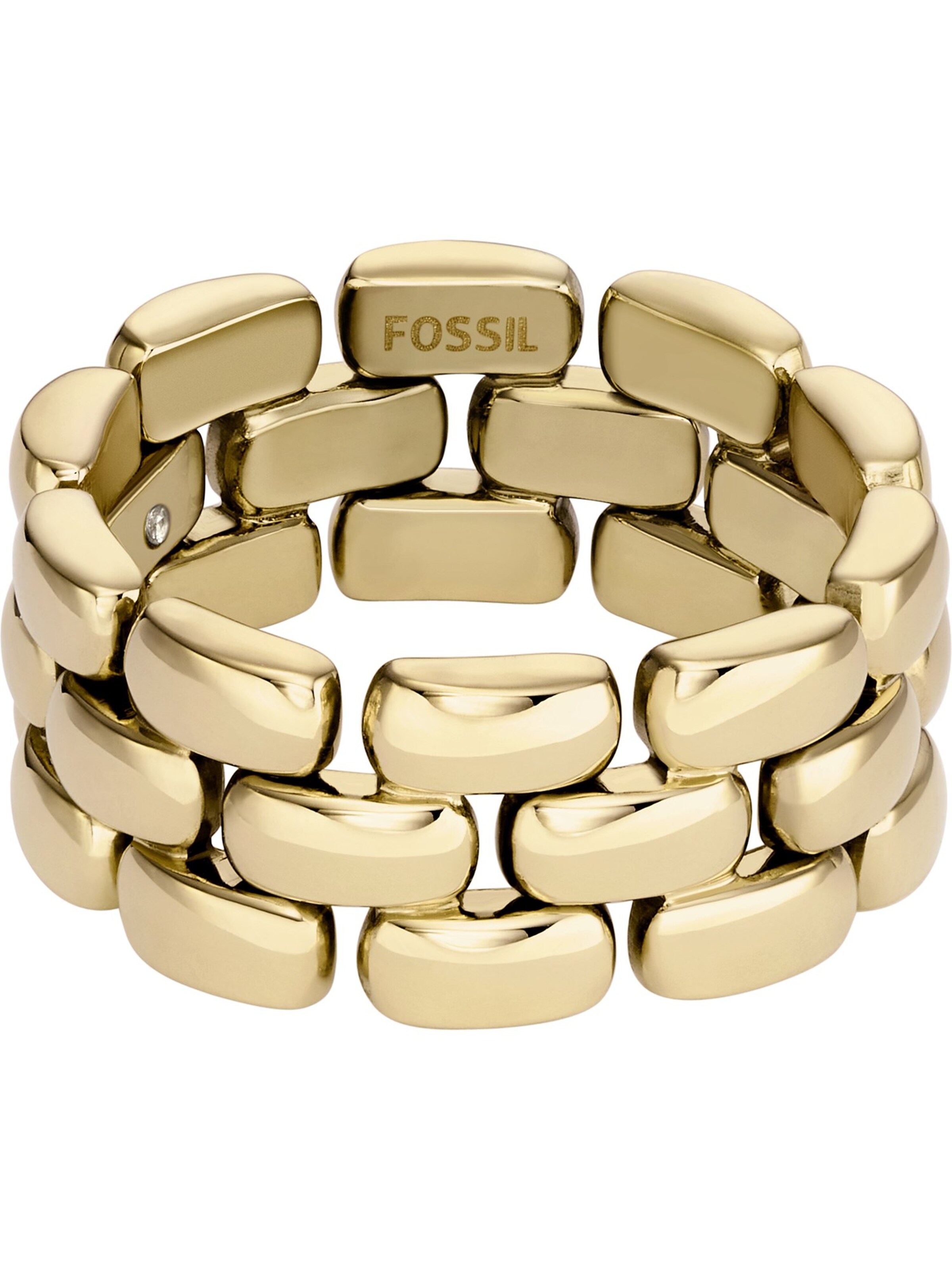 FOSSIL Ring in Gold: front