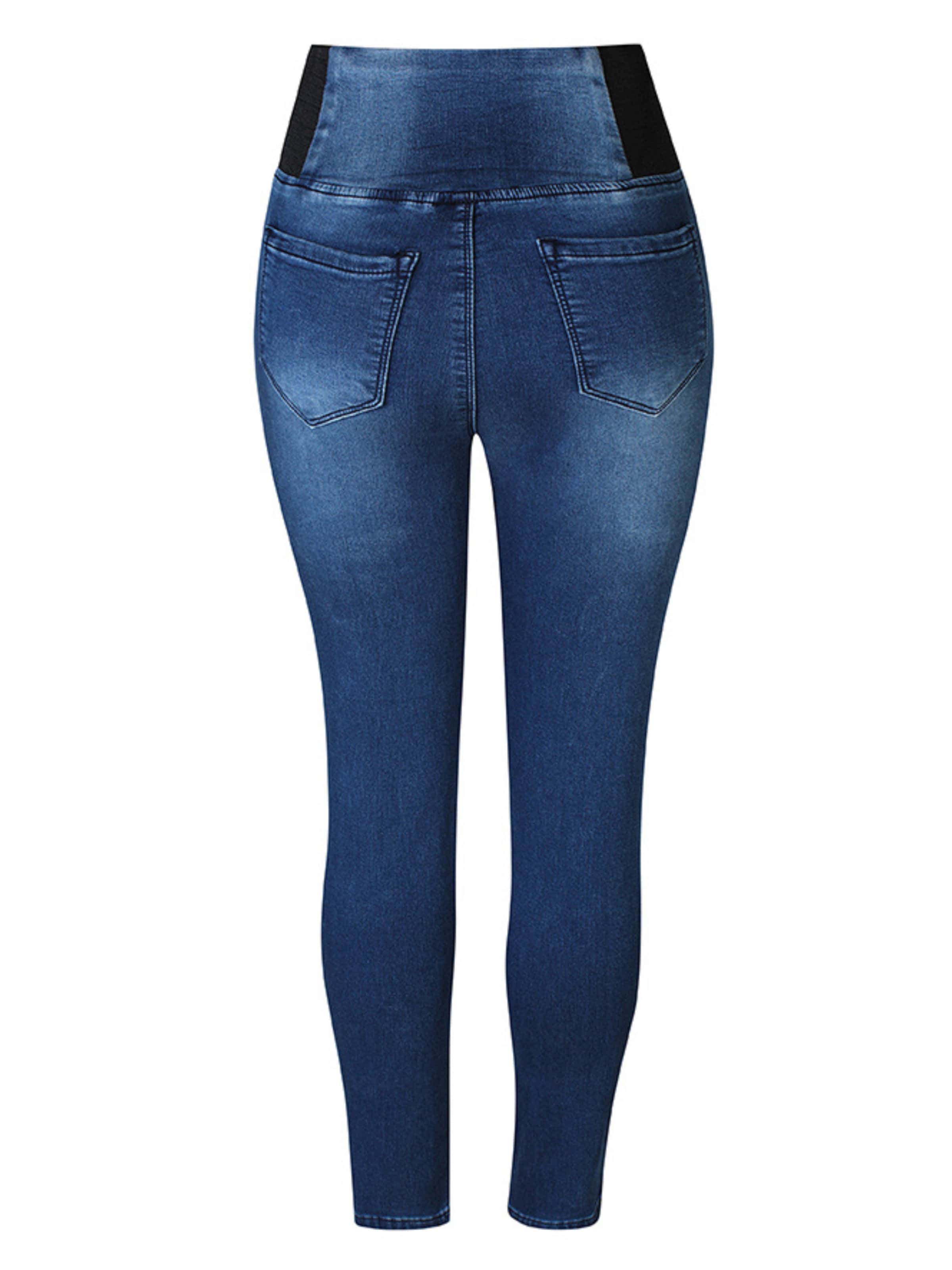 ze-ze Slimfit Jeggings 'Pixie 525' in Blauw