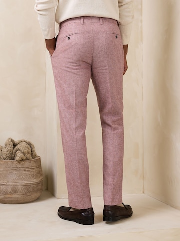 Next Normalny krój Spodnie w kant w kolorze różowy