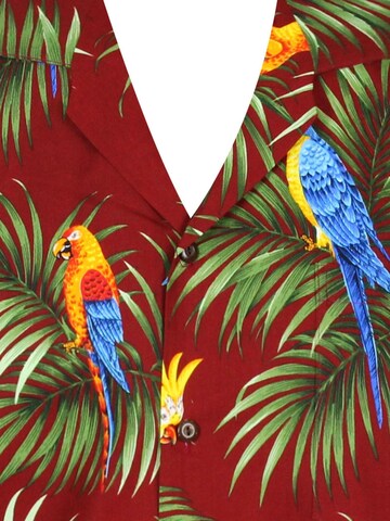 KY's - Ajuste regular Camisa 'Kakadu Allover' en rojo