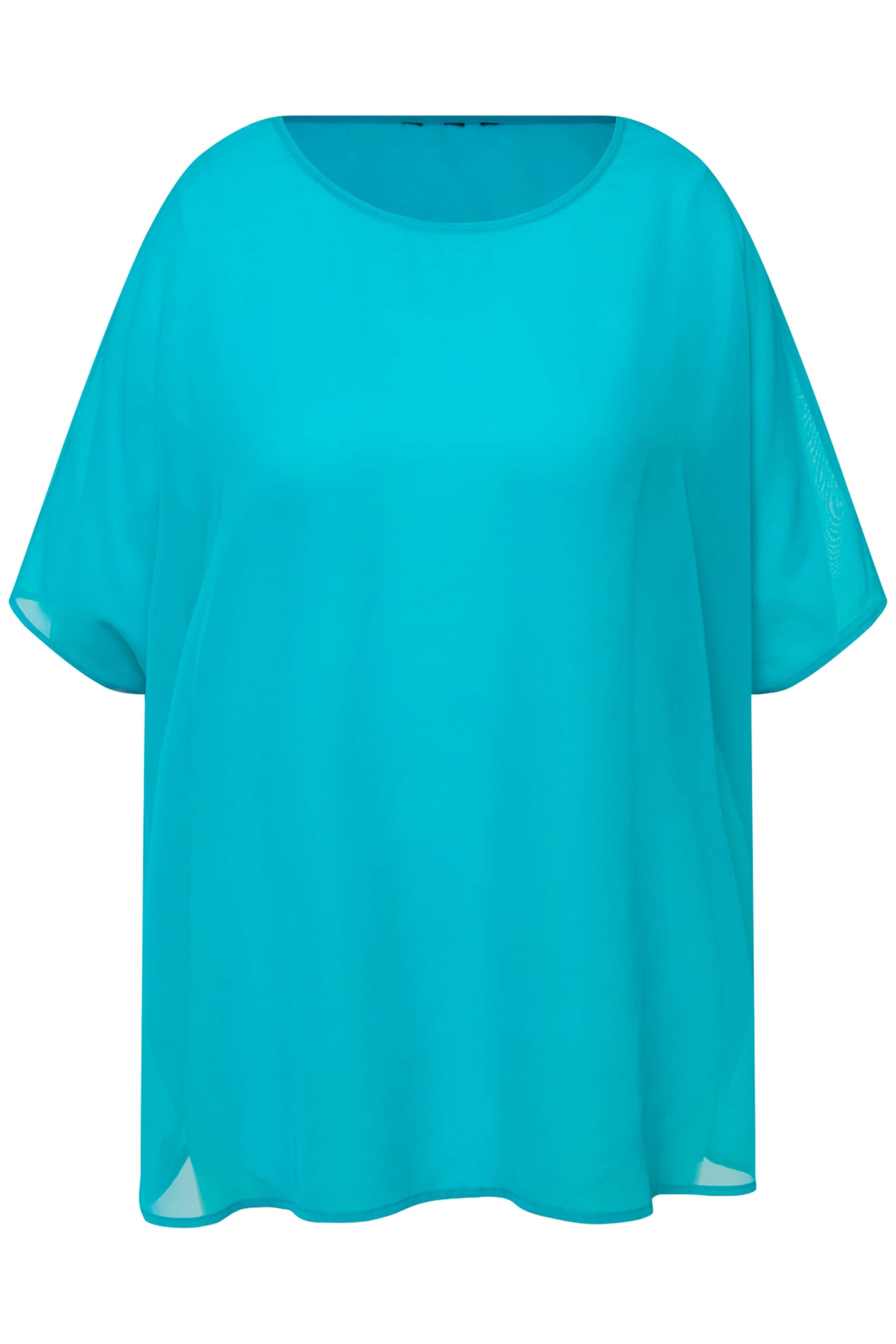 Ulla Popken Bluse in Blau: Vorderseite