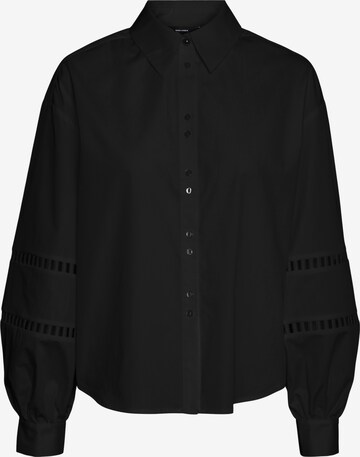 VERO MODA Blouse 'Eya' in Zwart: voorkant