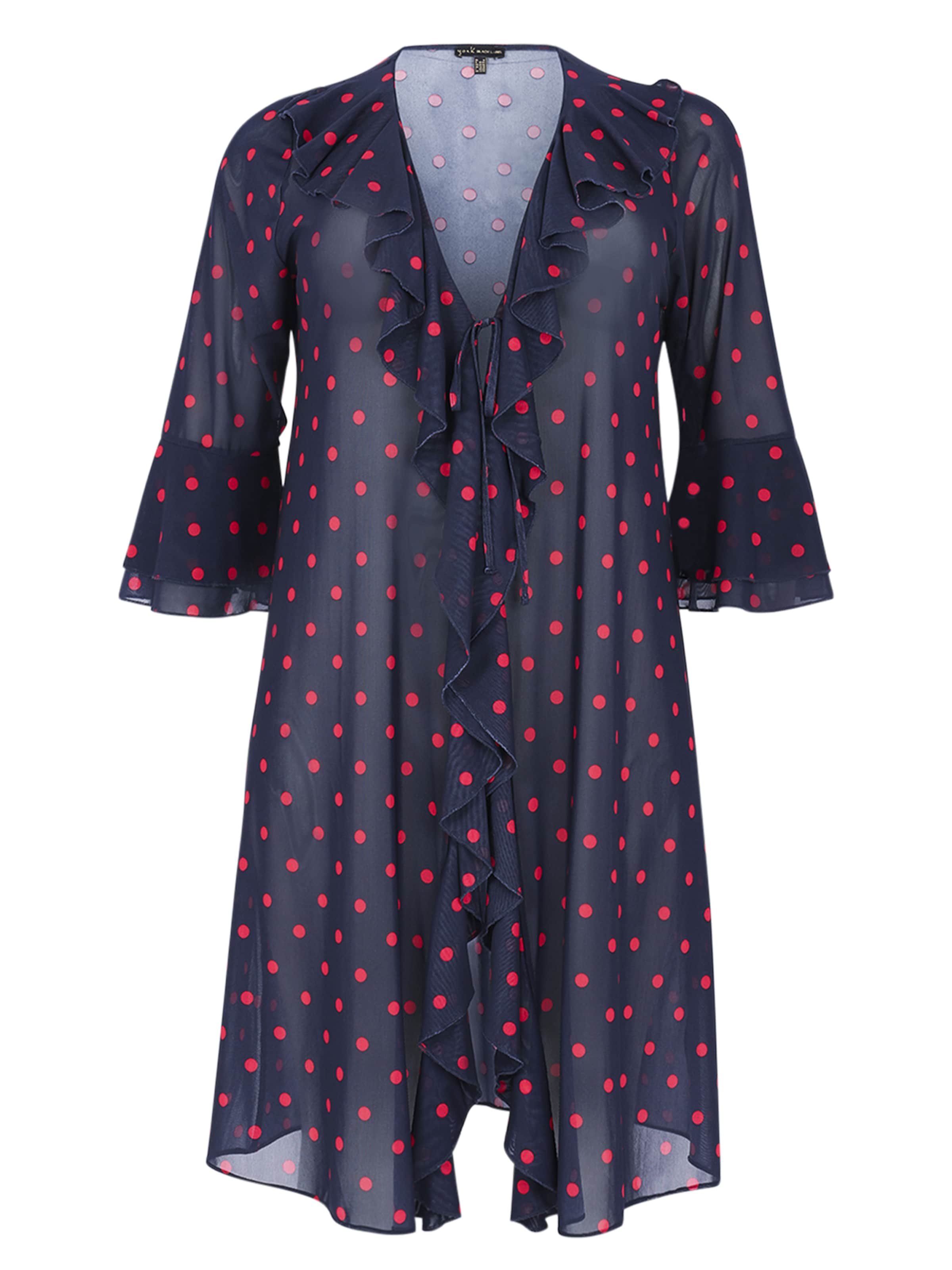 YOEK Blouse in Blauw: voorkant