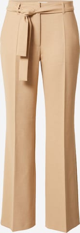 Wide Leg Pantalon à pince 'Charlotte' s.Oliver BLACK LABEL en marron : devant