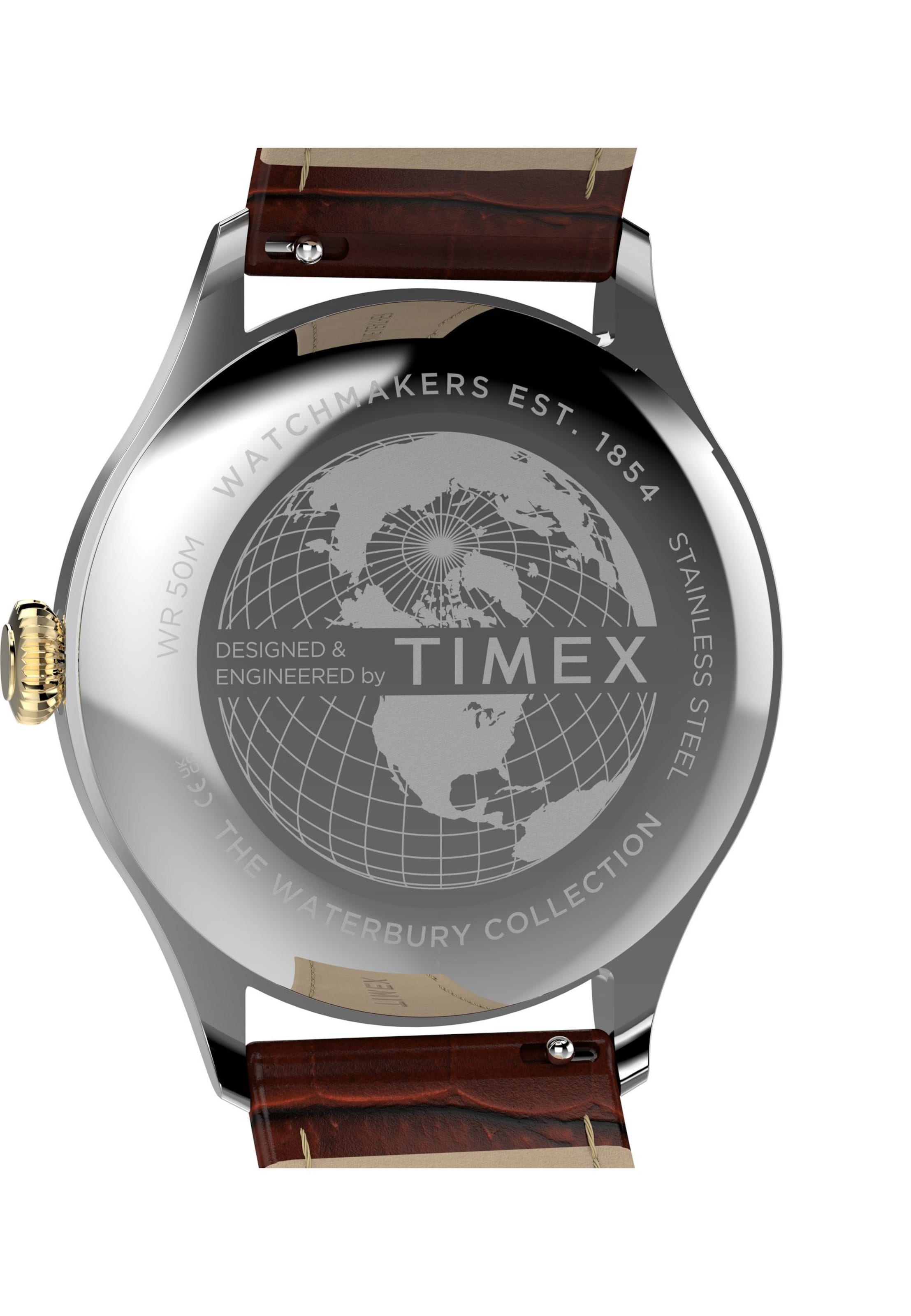 TIMEX Analog watch ' Waterbury Classic ' in Brown