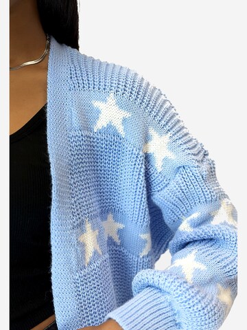 Elara Knitted coat in Blue