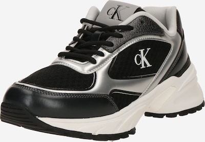 Sportbačiai be auliuko 'HIKE RUNNER' iš Calvin Klein, spalva – juoda / sidabrinė / balta, Prekių apžvalga