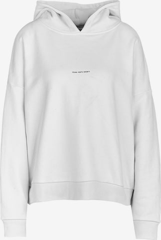 Young Poets Society Sweatshirt ' Be a poem Mia 214 ' in Weiß: predná strana