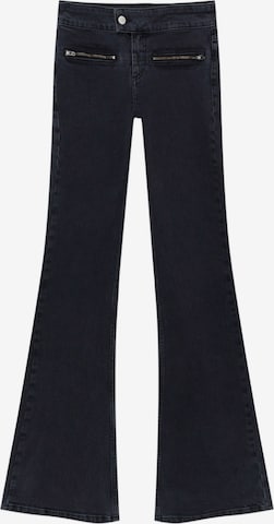 Pull&Bear Bootcut Jeans in Schwarz: predná strana