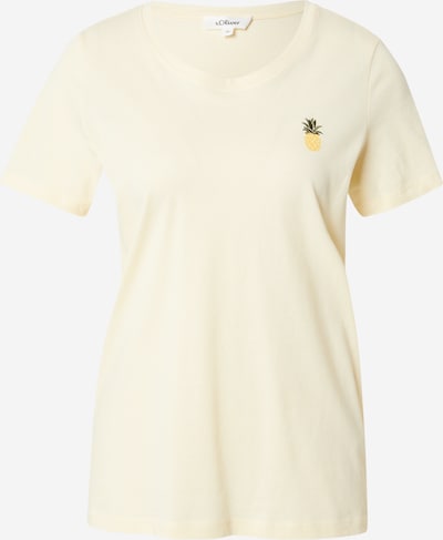 Marškinėliai iš s.Oliver, spalva – pastelinė geltona / šviesiai geltona / alyvuogių spalva, Prekių apžvalga