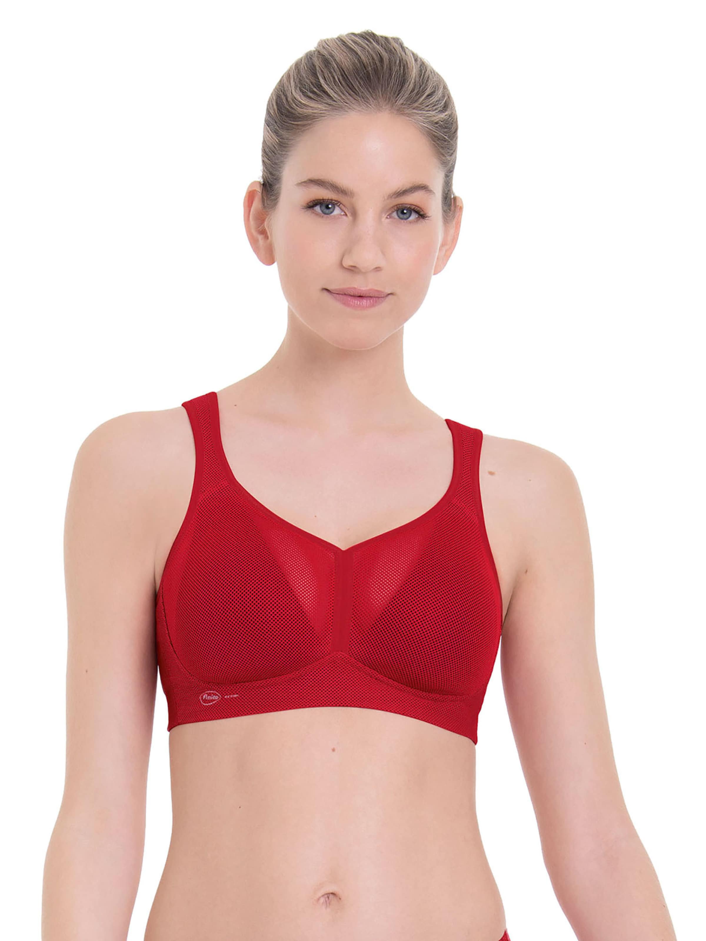 ANITA Bralette Bra 'air control DeltaPad' in Red