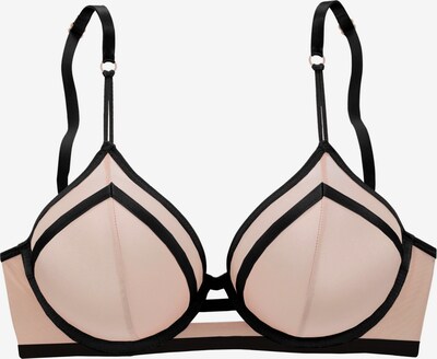 Sutien LASCANA pe roz deschis / negru, Vizualizare produs
