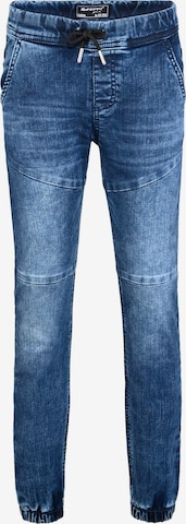 BLUE EFFECT Tapered Jeans in Blue: front