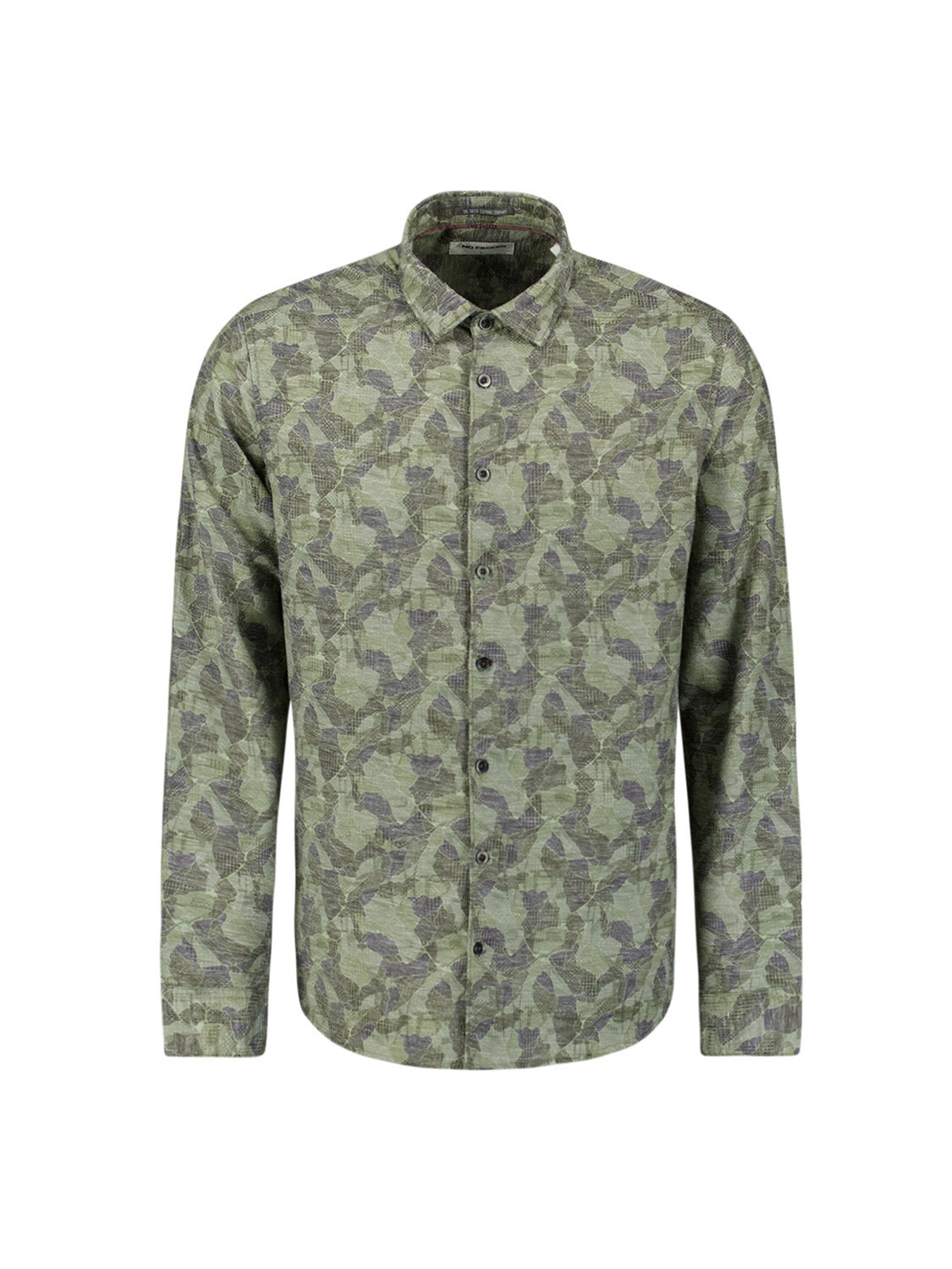 No Excess Regular fit Button Up Shirt in Grey: front