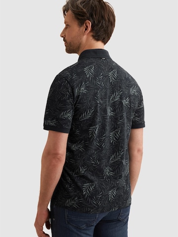 T-Shirt 'Polo shirt in piqué with allover print' VANGUARD en bleu