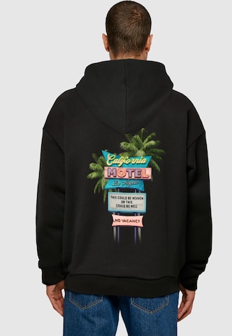 Sweat-shirt 'California Motel' MT Upscale en noir : devant