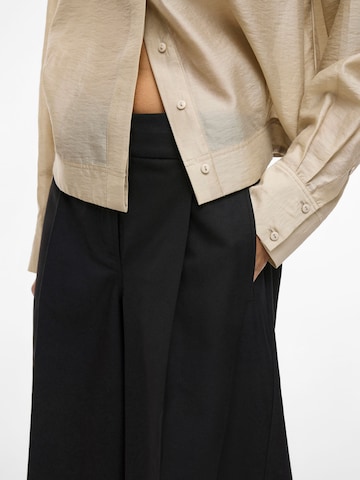 ROUGE EDIT Loosefit Bukser med lægfolder i grå