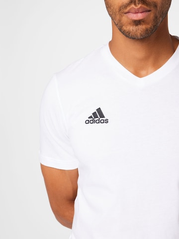 T-Shirt fonctionnel 'Entrada 22' ADIDAS SPORTSWEAR en blanc
