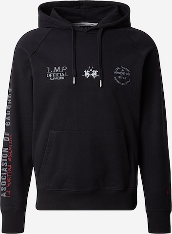 La Martina Tréning póló - fekete: elől