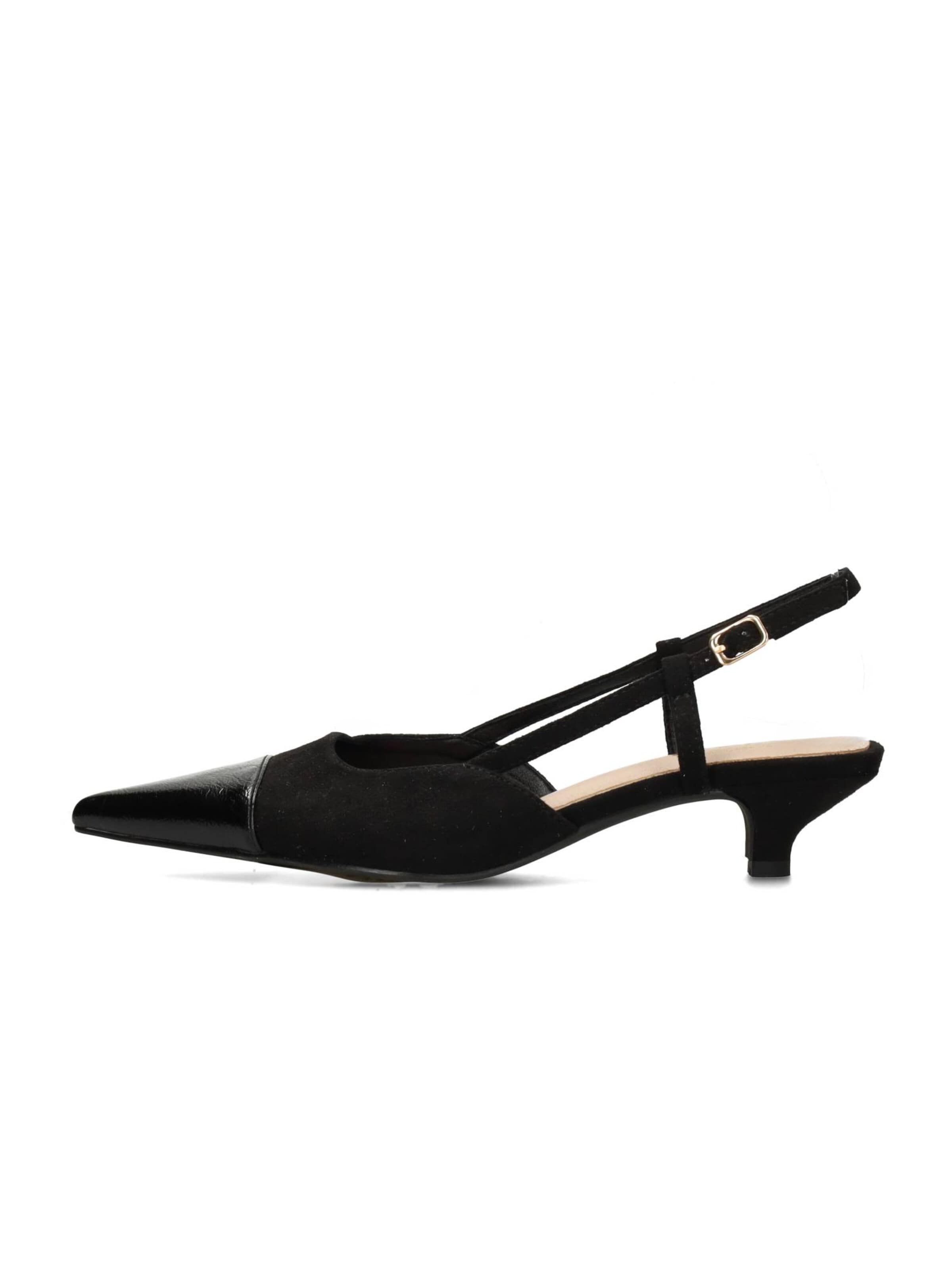 POSH by Poelman Slingpumps 'Chloe' in Zwart: voorkant